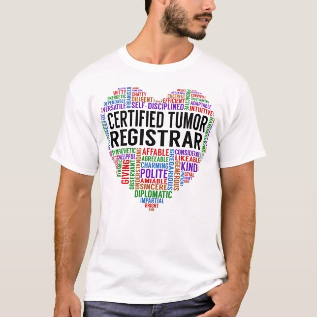 Camiseta Registrador de Tumor Certificado Heart (Frente)