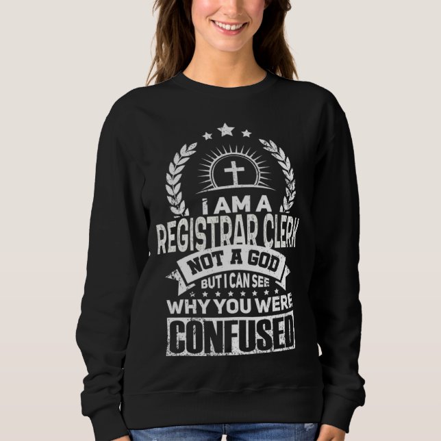 Camiseta Registrar Clerk Job Colleague And Coworker (Frente)