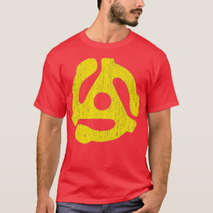 Camiseta Registro de 45 RPM Adaptador Vintage Inversível Am