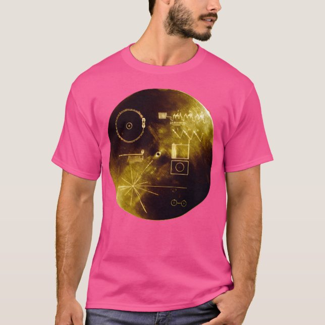 Camiseta Registro de Ouro da Voyager (Frente)