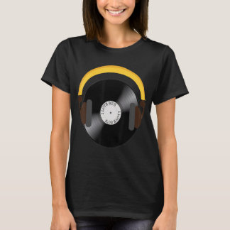 Camiseta Registro de vinilo retrô do anos 80