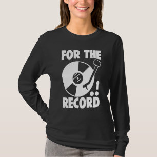 Camiseta Registro Fonográfico De Vinilo Para Registro