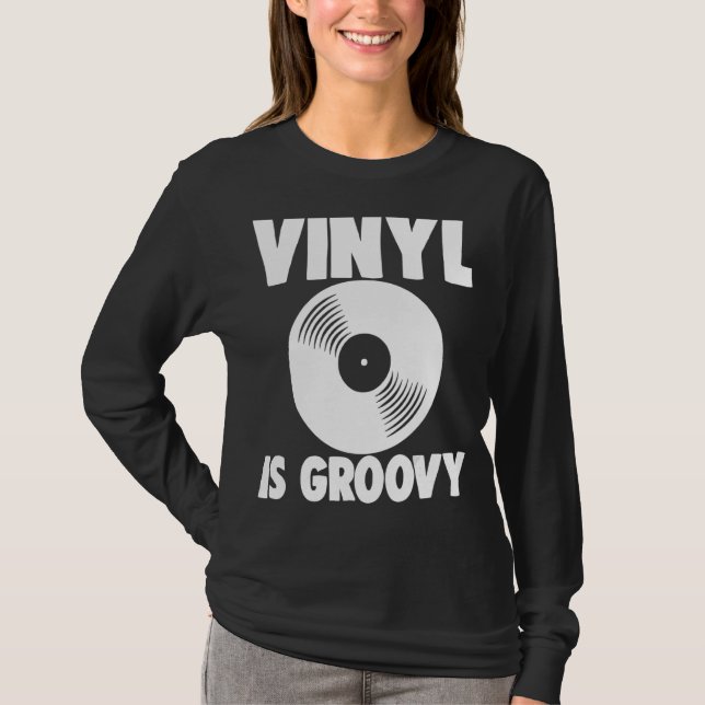 Camiseta Registro fonográfico Vinil Record Vinyl Is Groovy (Frente)