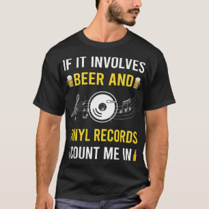 Camiseta Registros De Cerveja E Vinil