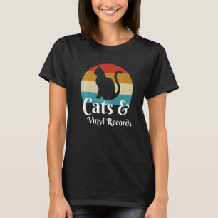 Camiseta Registros De Gatos E Vinil