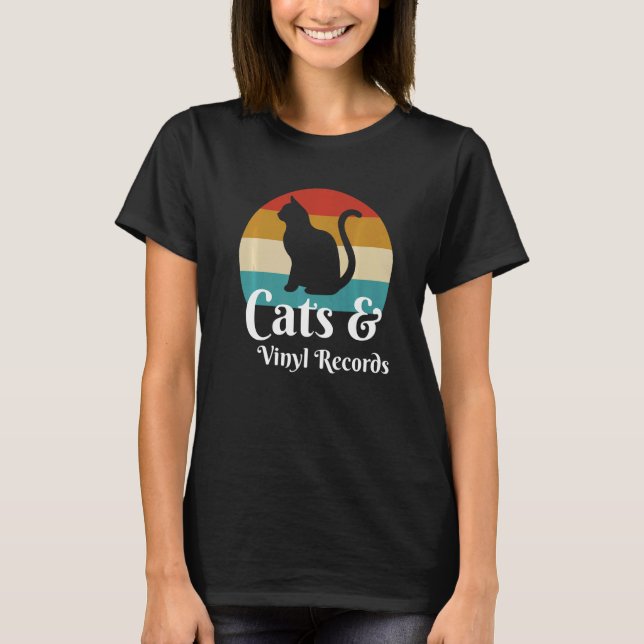 Camiseta Registros De Gatos E Vinil (Frente)