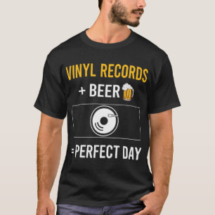Camiseta Registros de vinil no dia da cerveja