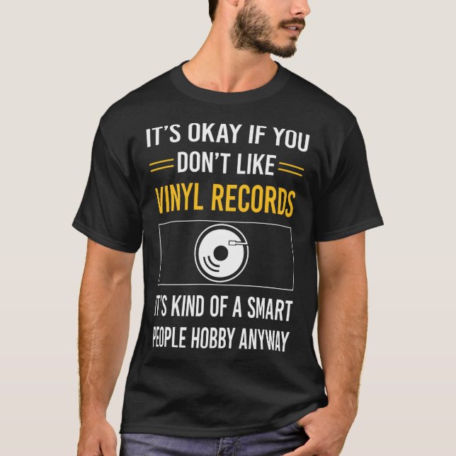 Camiseta Registros do Smart Pessoas Vinyl Record (Frente)
