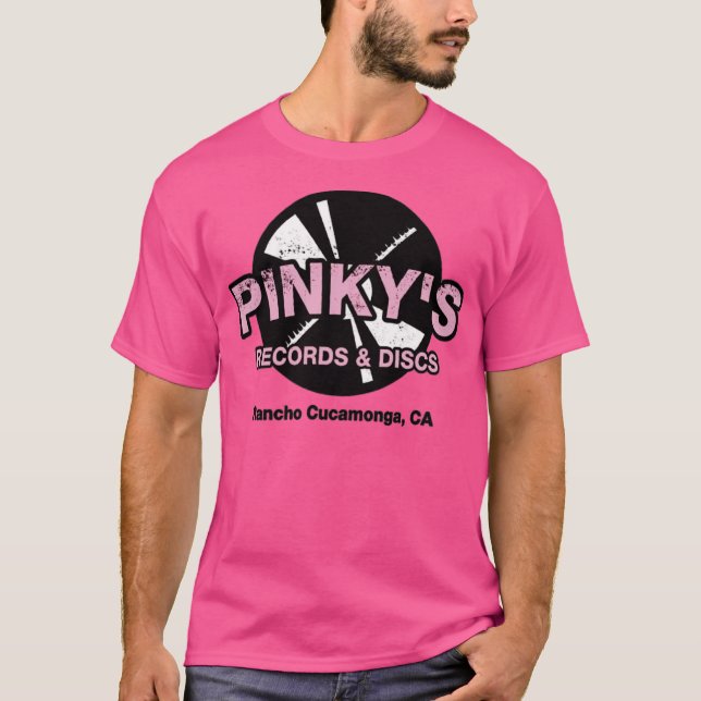Camiseta Registros e discos do Pinky (Frente)