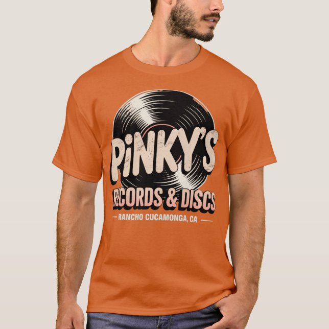 Camiseta Registros e discos do Pinky (Frente)