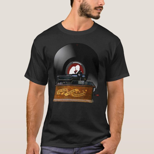 Camiseta Registros fonográficos Antigos (Frente)