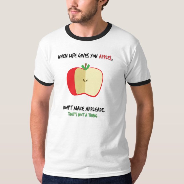 Camiseta Regra 1: Maçãs (Frente)