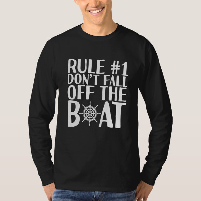 Camiseta Regra 1 Não Cair Do Barco (Frente)