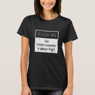 Camiseta Regra 1, tem sempre razão o conselheiro escolar