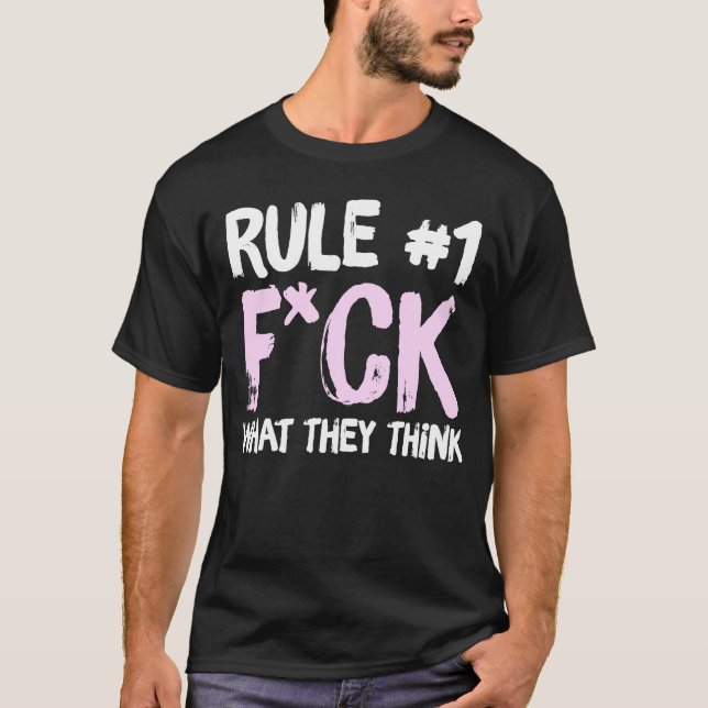 Camiseta Regra 1 Voem O Que Pensam Roupa (Frente)