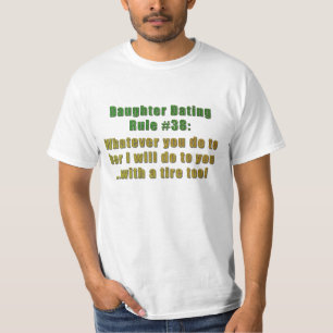 Camiseta Regra #38 do namorando da filha