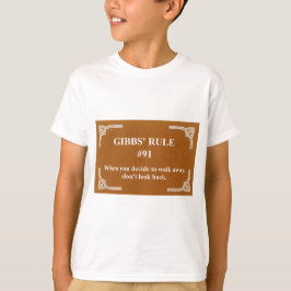 Camiseta regra 91 de Gibbs
