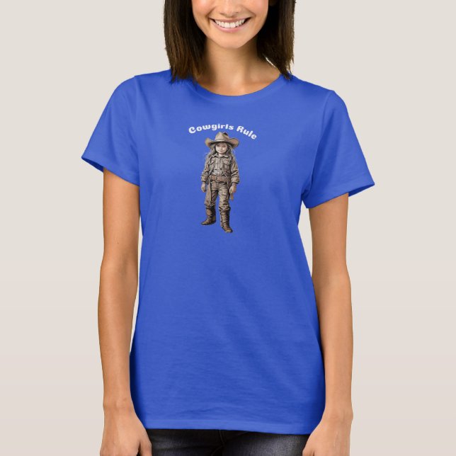 Camiseta Regra de Cowgirl (Frente)