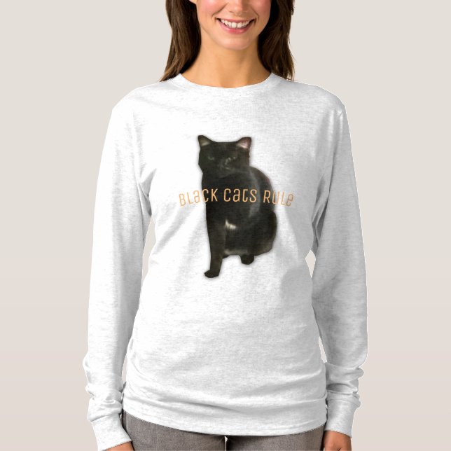 Camiseta Regra de Gatos Negros (Frente)
