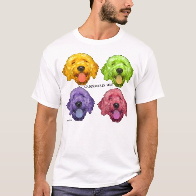 Camiseta Regra de Goldendoodles! (Frente)