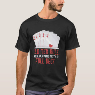 CAMISETA REGRA DE HOMENS ANTIGOS DO LEITOR DE PÓS AINDA A R