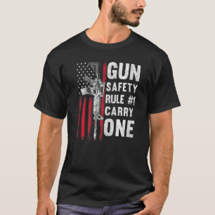 Camiseta Regra de Segurança das Armas 1 Emenda Pro segundo 