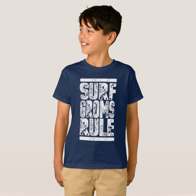 Camiseta Regra de surfs!!! (branca) (Frente Completa)