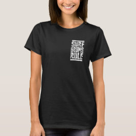Camiseta Regra de surfs!!! (branco adulto)