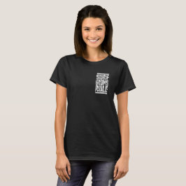 Camiseta Regra de surfs!!! (branco adulto)