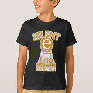 Camiseta Regra de Telefonia em Inglês e Silencioso