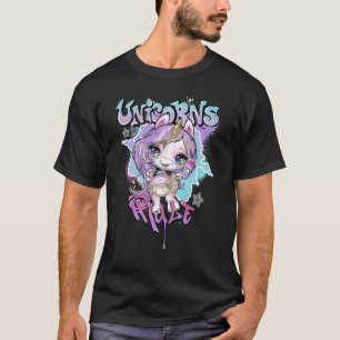 Camiseta Regra de Unicórnios de Surpresa de Poopsie Slime