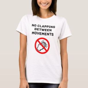 Camiseta Regra Divertida de Música Clássica SEM APLAUSOS Te