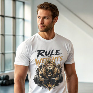 Camiseta Regra do Leão Rugidor Academia Fitness 