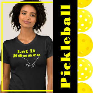 Camiseta Regra do Serviço de Pickleball - Deixe-o saltar, B