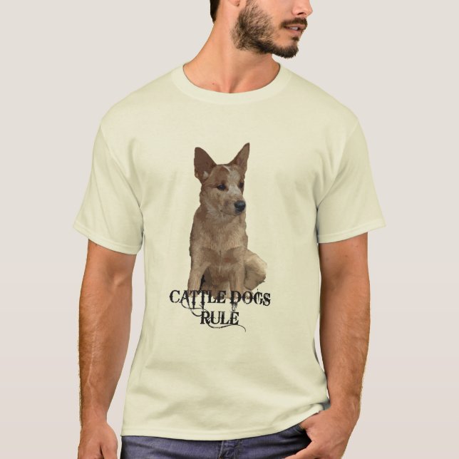 Camiseta Regra dos cães do gado (Frente)