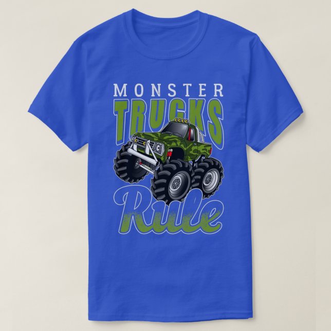 Camiseta Regra dos Caminhões de Monstro 17 (Frente do Design)