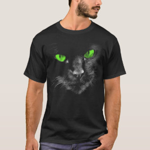 Camiseta Regra dos Gatos Negros - Olhos Verdes