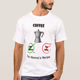 Camiseta Regra engraçada personalizada do café italiano Mok