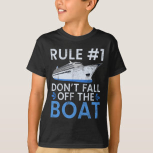 Camiseta Regra Nº 1 Não Cair Do Visto De Cruzeiros Da Famíl