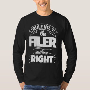 Camiseta Regra Nº 1 o FILER está sempre certo