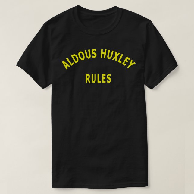 Camiseta Regras Aldous Huxley (Frente do Design)