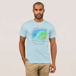 Camiseta Regras da AUC, peixe - verde, texto personalizado,