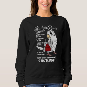 Camiseta Regras da Casa de Papagaios É Minha Eu Budgie Bran