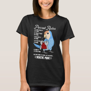 Camiseta Regras da Casa de Papagaios É Minha Eu Cara de Pês