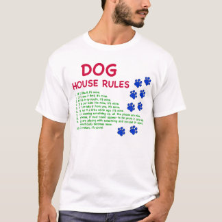 Camiseta Regras da casa do cachorro - regras para viver