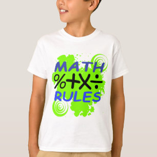 Camiseta Regras da matemática