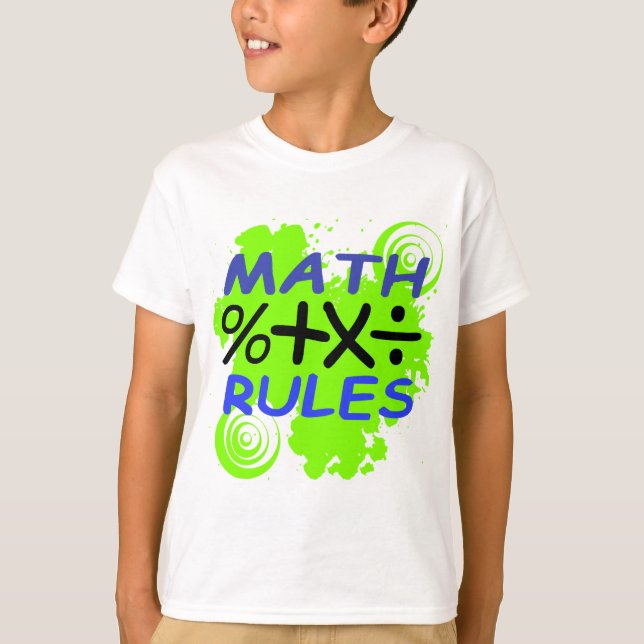 Camiseta Regras da matemática (Frente)
