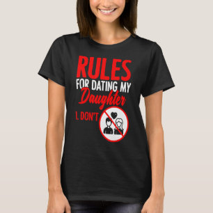 Camiseta Regras Da Mens Para O Namorando Do Meu Dia de os p