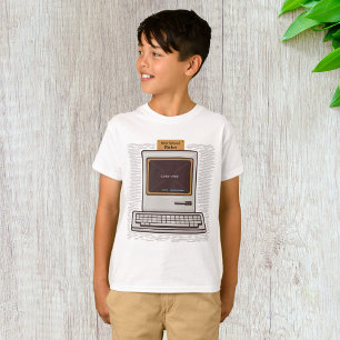 Camiseta Regras da Velha Escola Jogo de Computador Antigo F