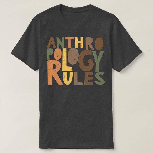 Camiseta Regras de Antropologia (Frente do Design)